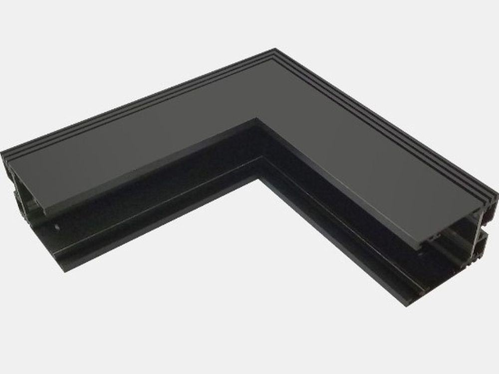 Коннектор угловой настенно-потолочный SY , Черный Муар , SY-601902-CN-BLMR-PCB
