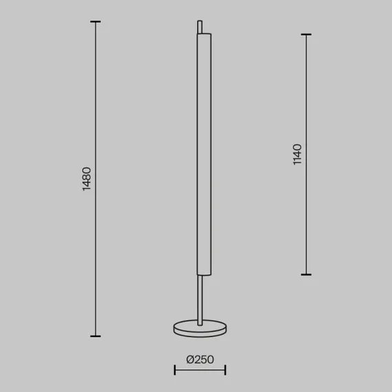 Торшер Loom MOD258FL-L15BS3K Maytoni