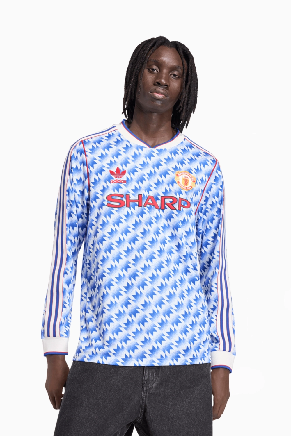 Футболка с длинными рукавами adidas Manchester United 1990 Away - синий