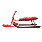 Снегокат "Ника-джамп" с граффити на красном