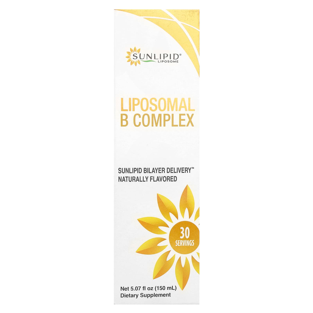 Sunlipid, липосомальный комплекс витаминов группы B, 150 мл (5,07 жидк. унции)