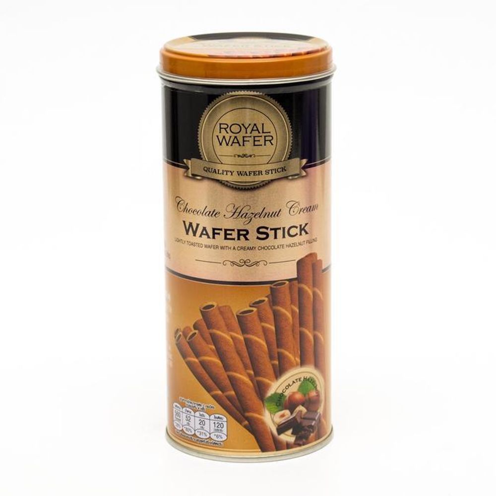 Вафельные трубочки Royal Wafer шоколадно-ореховые 125 г