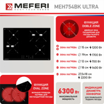 Электрическая варочная панель Meferi MEH754BK ULTRA фото 5