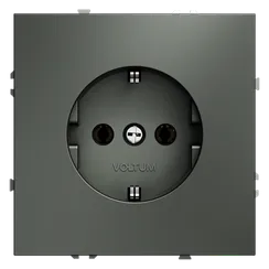 Розетка с заземлением Voltum S70 Титан VLS040106