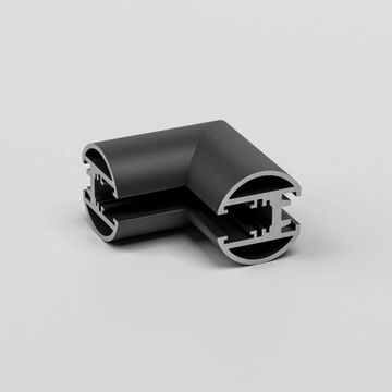 Коннектор угловой внутренний для накладного шинопровода 85216/00 чёрный Round Mini Magnetic Elektrostandard