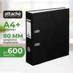 Папка-регистратор Attache Selection (Bantex) Economy Plus 80 мм чёрная бумвинил/бумага с защитным уголком