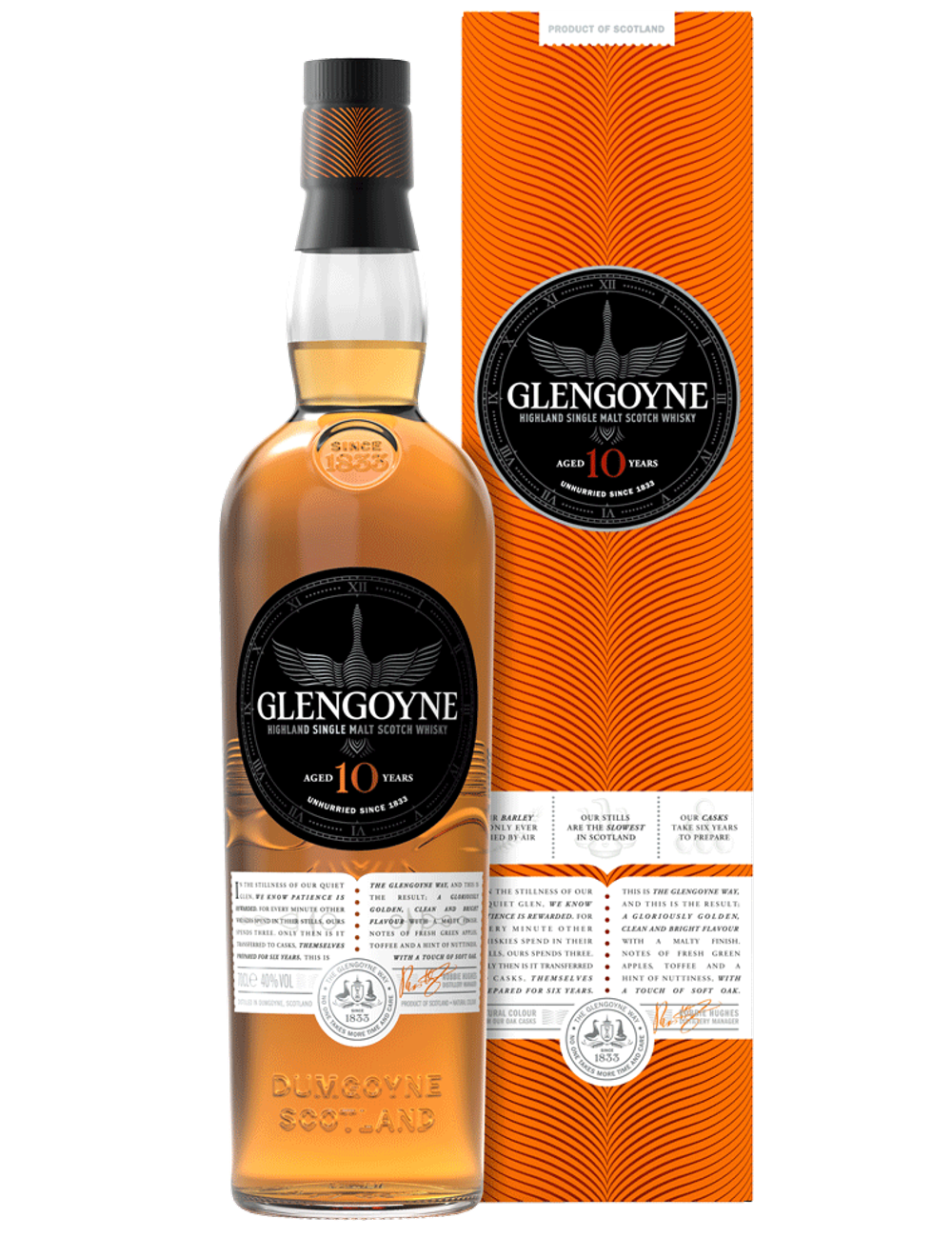 Виски Glengoyne Highland Single Malt Scotch Whisky 10 Y.O. 0,7 л. В подарочной коробке