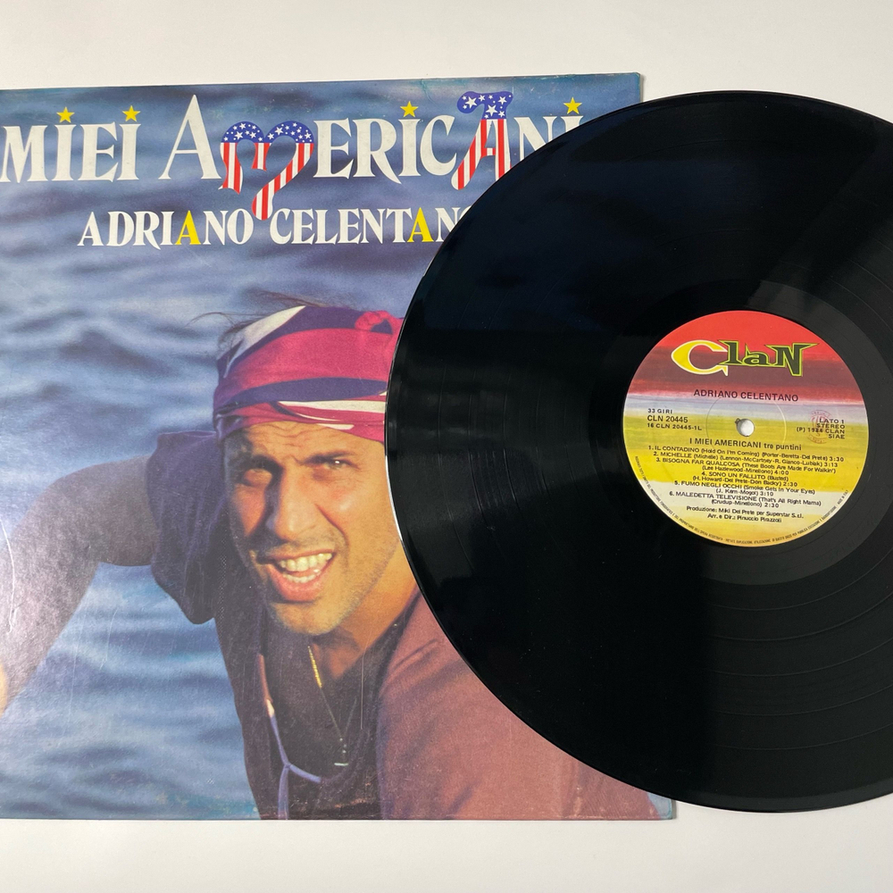 Винтажная виниловая пластинка LP Adriano Celentano Адриано Челентано, I Miei Americani (Tre Puntini) (Италия 1984) Susanna