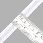 Косая бейка хлопковая 15 мм / 132±1 метра, ≈2.48 г/м², 001 белый