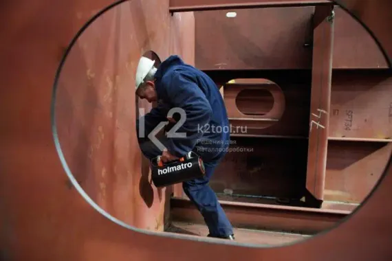 Алюминиевый домкрат Holmatro HAC 30 H 10 двойного действия с гидравлическим возвратом
