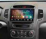 Магнитола для KIA Sorento 2 XM 2012-2020 c экраном климата снизу (рамка-накладка) - Parafar PF224LUX1RN2K на Android 13, Быстрая, QLED+2K, CarPlay, 4G SIM-слот