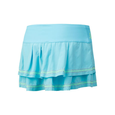 Женская теннисная юбка Lucky in Love Floral Stitch Pleat Tier Skirt Women - Blue, White