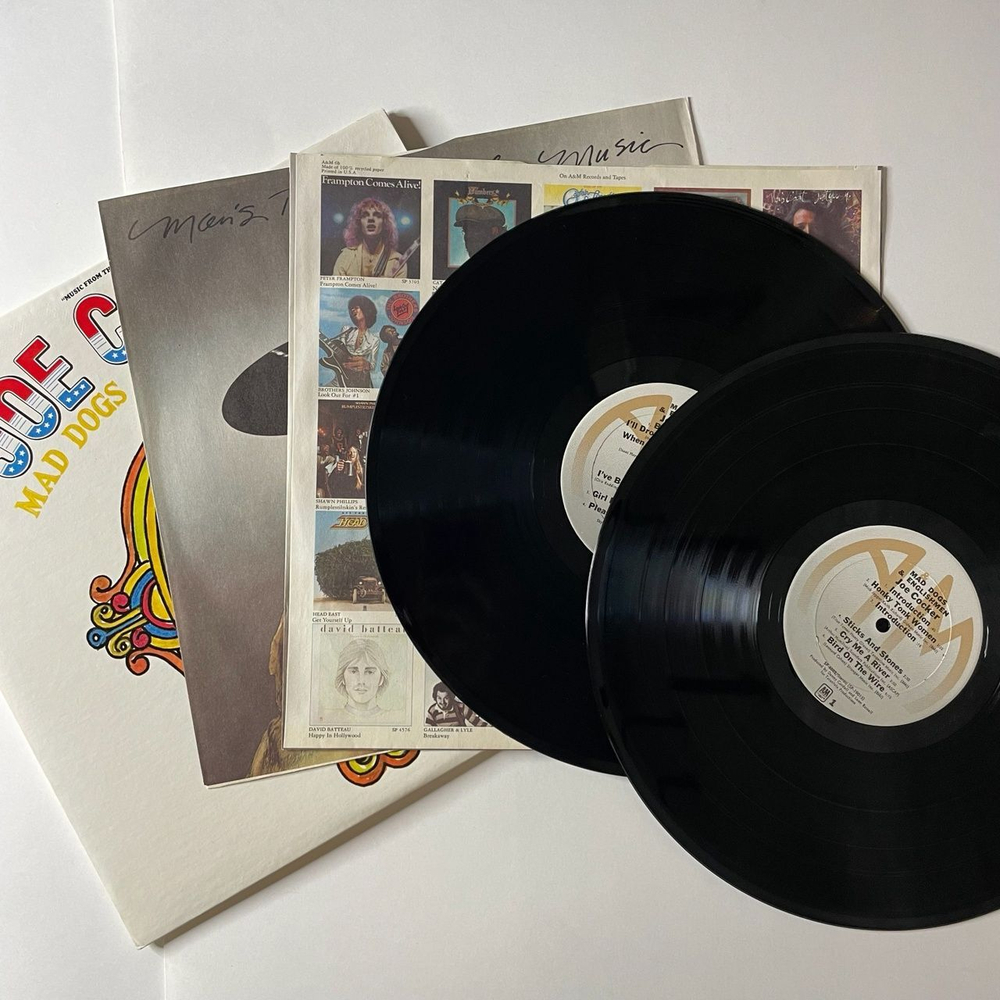 Винтажная виниловая пластинка LP Joe Cocker Mad Dogs and Englishmen (USA 1974) Honky Tonk Women
