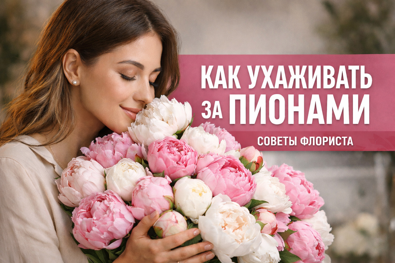 Как ухаживать за пионами: советы старшего флориста Мосцветок Марии Громовой