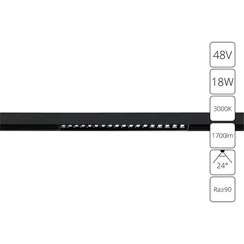 Трековый светильник Linea A4675PL-1BK Arte Lamp