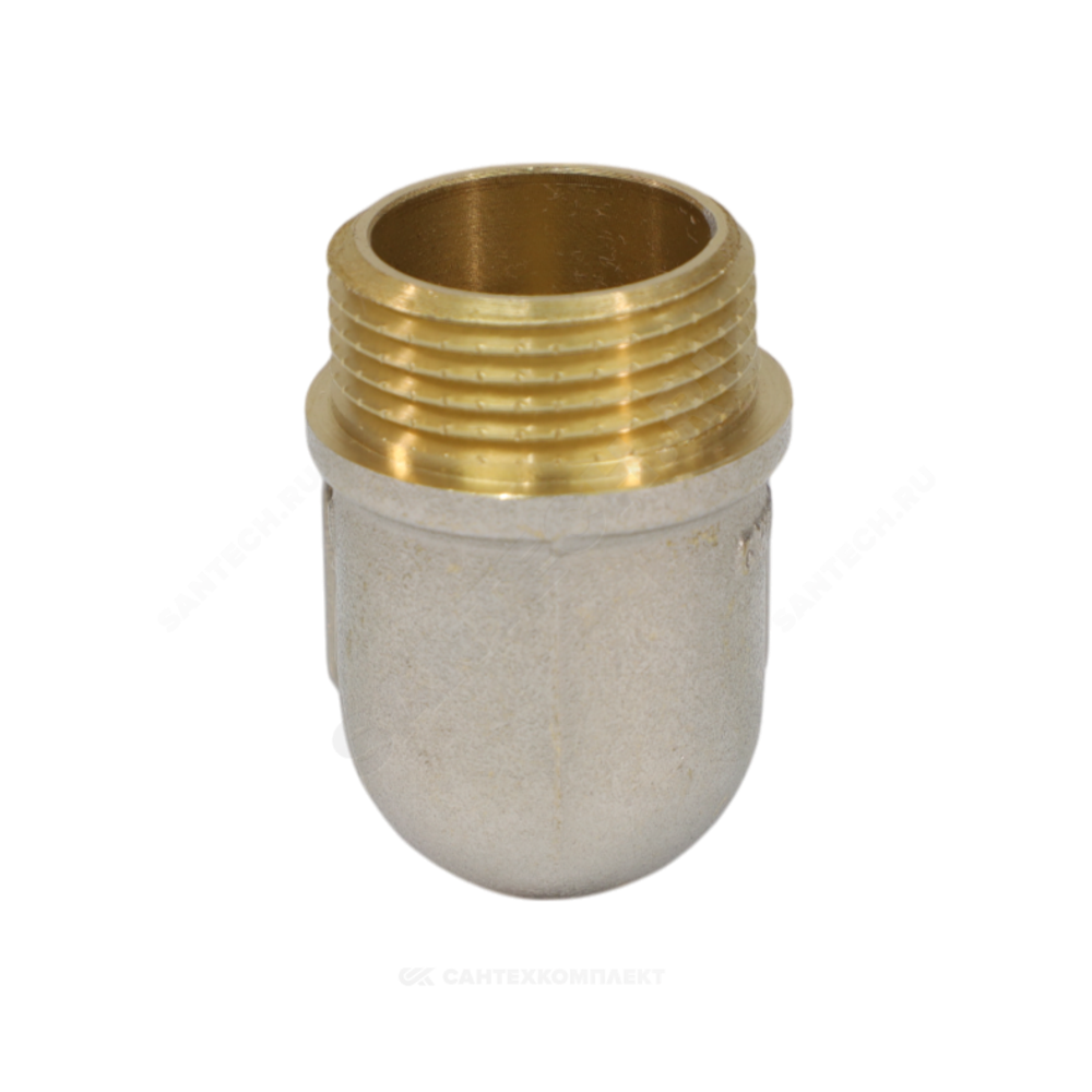 Угольник латунь никель Ду 25 (1") ВР/НР 9002 ГОСТ 32585-2013 Aquasfera 9002-03