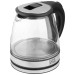 Чайник Homestar HS-1052 (1,2 л.) стекло, пластик черный
