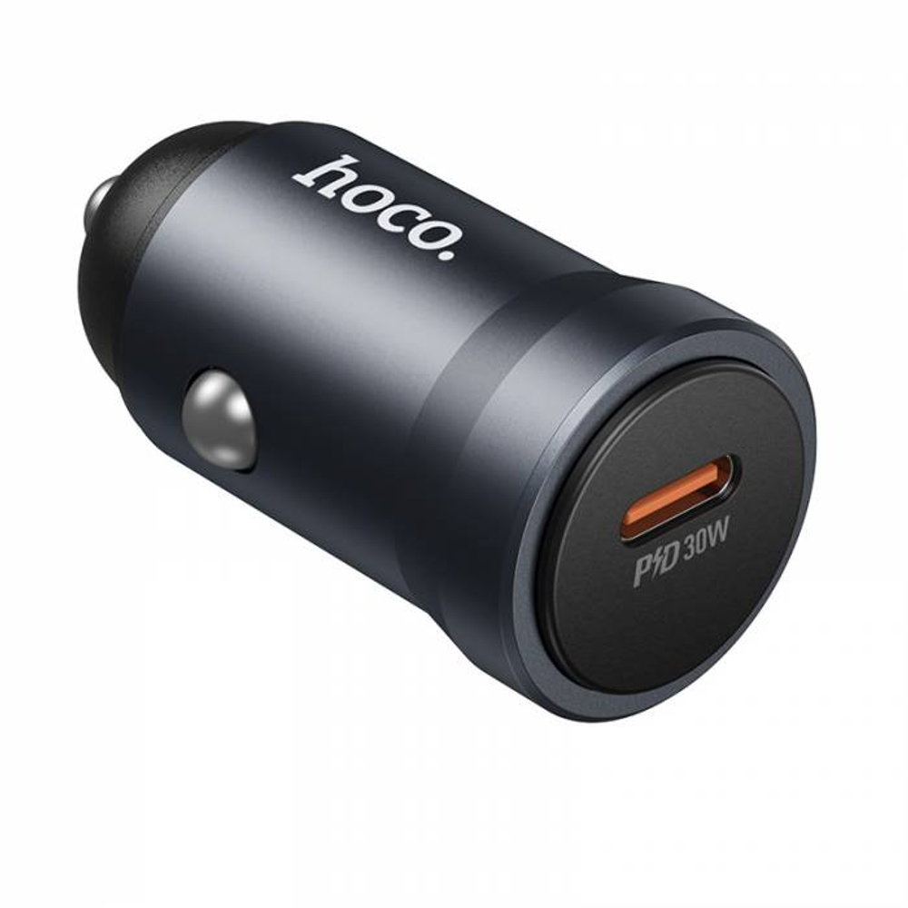 Автомобильное зарядное устройство Hoco Z62A PD30W (gray)
