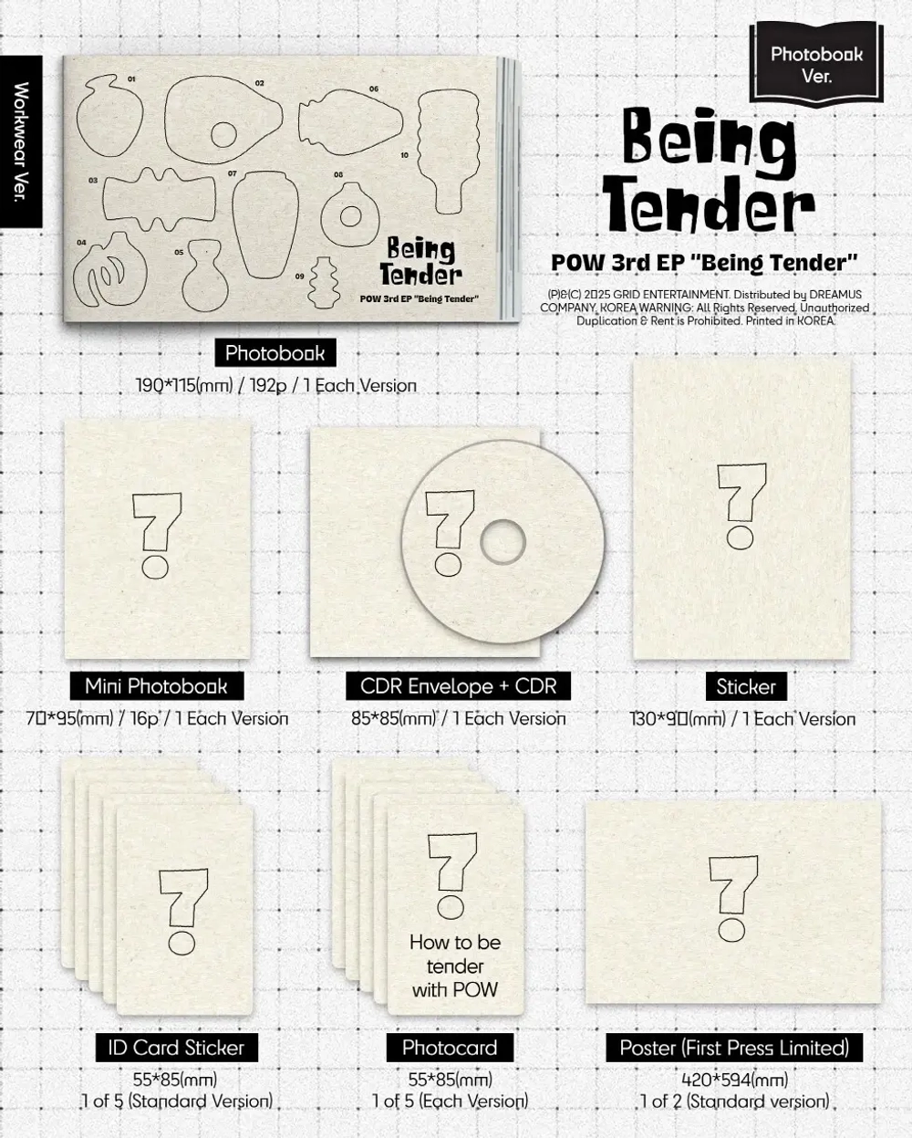 Альбом POW - Being Tender [Photobook ver.]