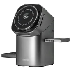 Беспроводное зарядное устройство Maxco MW15 Geometry 3in1 Серый
