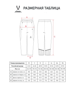 Брюки тренировочные с карманами JÖGEL PREMIER PerFormDRY 3/4 Training Pants, черный