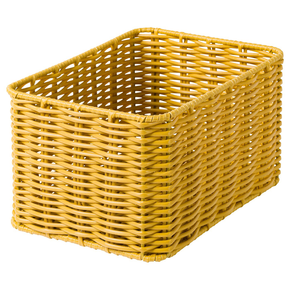 IKEA DJURTRÄNARE  (ИКЕА ДЙУРТРЭНАРЕ)  -  Корзина - тёмно-жёлтая, 18x25x14 см