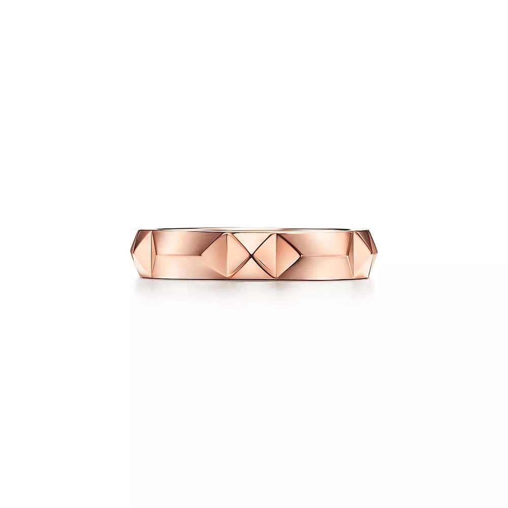 Кольцо из розового золота, Tiffany💠 Band ring, В наличии