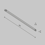 Трековый светильник Technical TR240-2-12W4K-B