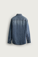 ДЖИНСОВАЯ РУБАШКА КЛАССИЧЕСКОГО КРОЯ — ZARA