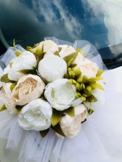 Свадебная лента на капот автомобиля