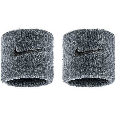 Напульсники теннисные Nike Swoosh 2P - cool grey/black