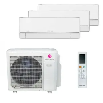 Мультисплит система на 3 комнаты Dantex RK-M09PDMI x 3 / RK-3M21HM3E-W