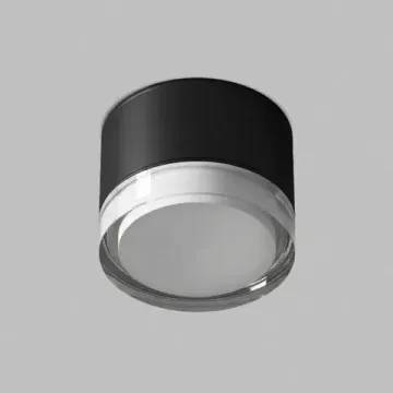 Точечный накладной влагозащищенный светильник 1*GX53 DK-DH2610-BK чёрный Aqua Denkirs