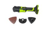 Аккумуляторный реноватор Greenworks G24MT, QOIS, 5000-18000/мин, 3,2°, LED, оснастка 13 шт, 1x2Ач,ЗУ,кор