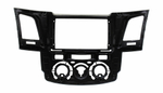 Переходная рамка магнитолы TOYOTA HILUX, FORTUNER 2005-2008 (авто с кондиционером) 9 дюймов