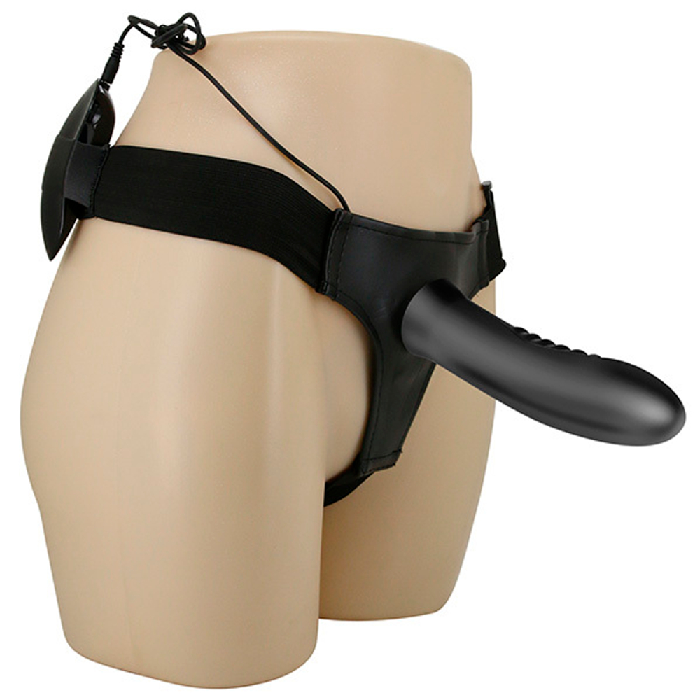 Мужской вибрострапон 18,5см на трусиках Pretty Love Harness Myron Strap-On BW-022056