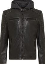Куртка men's straight biker jacket with det. jersey hood MU-M23-77-1000