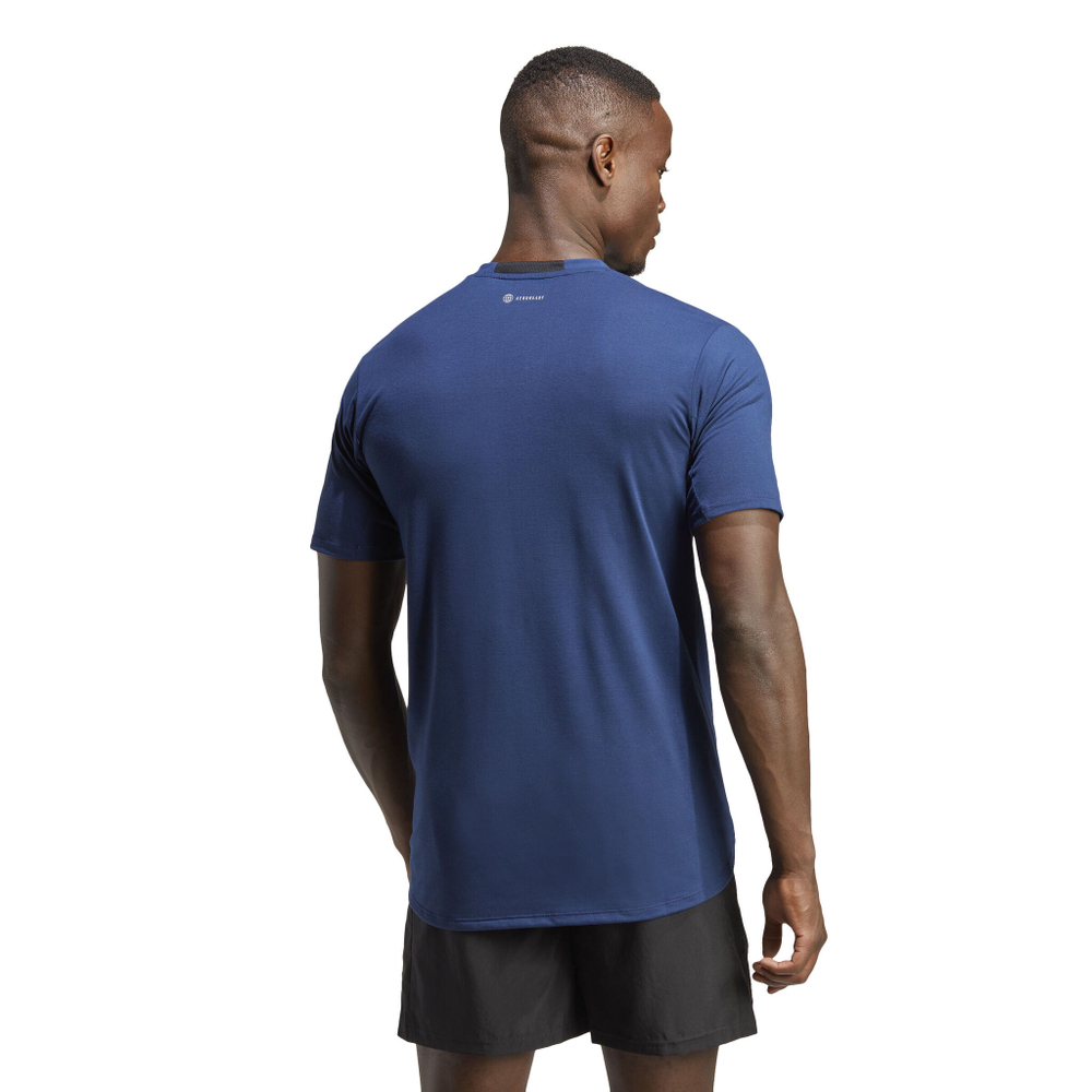 Мужское теннисное поло adidas Designed For Training T-Shirt Men - Dark Blue