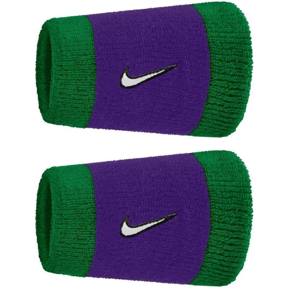 Frotka tenisowa Nike Swoosh Double-Wide 2P - clover/fierce purple/white
