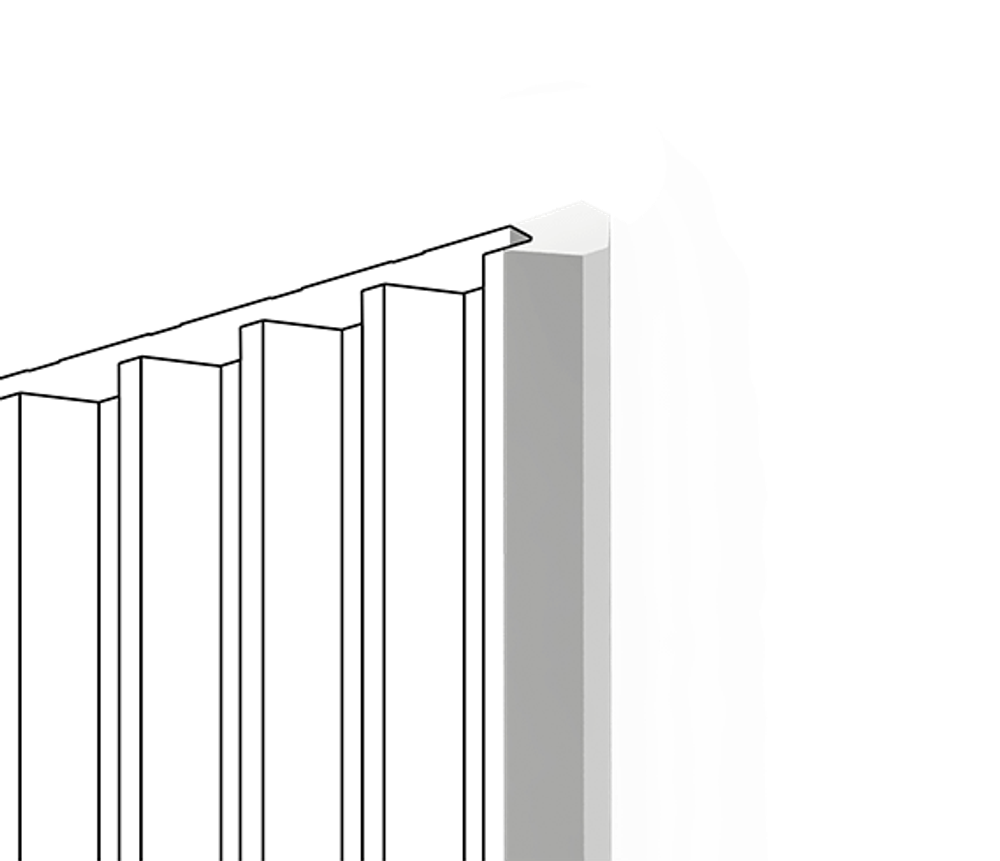 Финишный молдинг HiWood, 270x1,6 см