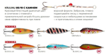 Блесна для рыбалки Kuusamo Kruunu 85/19 с камнем, S (колебалка)