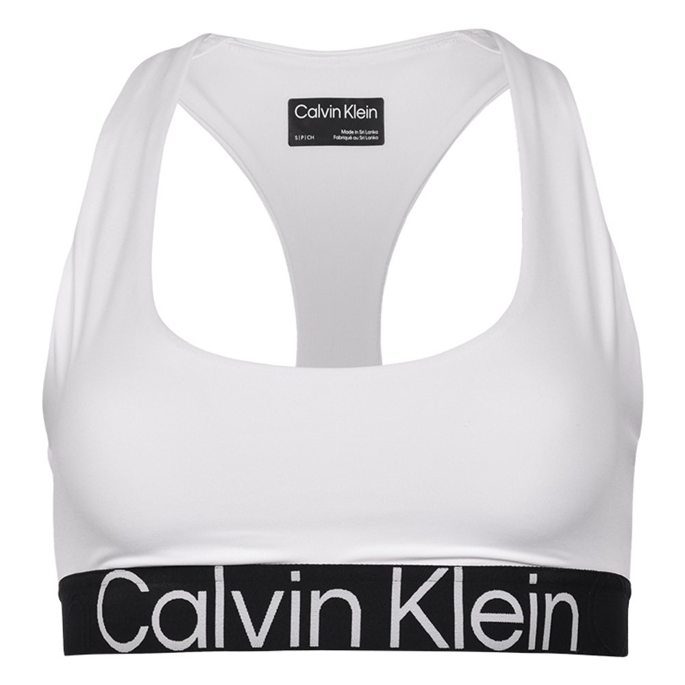 ТОП теннисный Calvin Klein Medium Support Sports Bra - белый