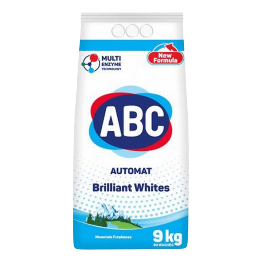 Порошок стиральный ABC Brilliant Whites Горная свежесть 9кг