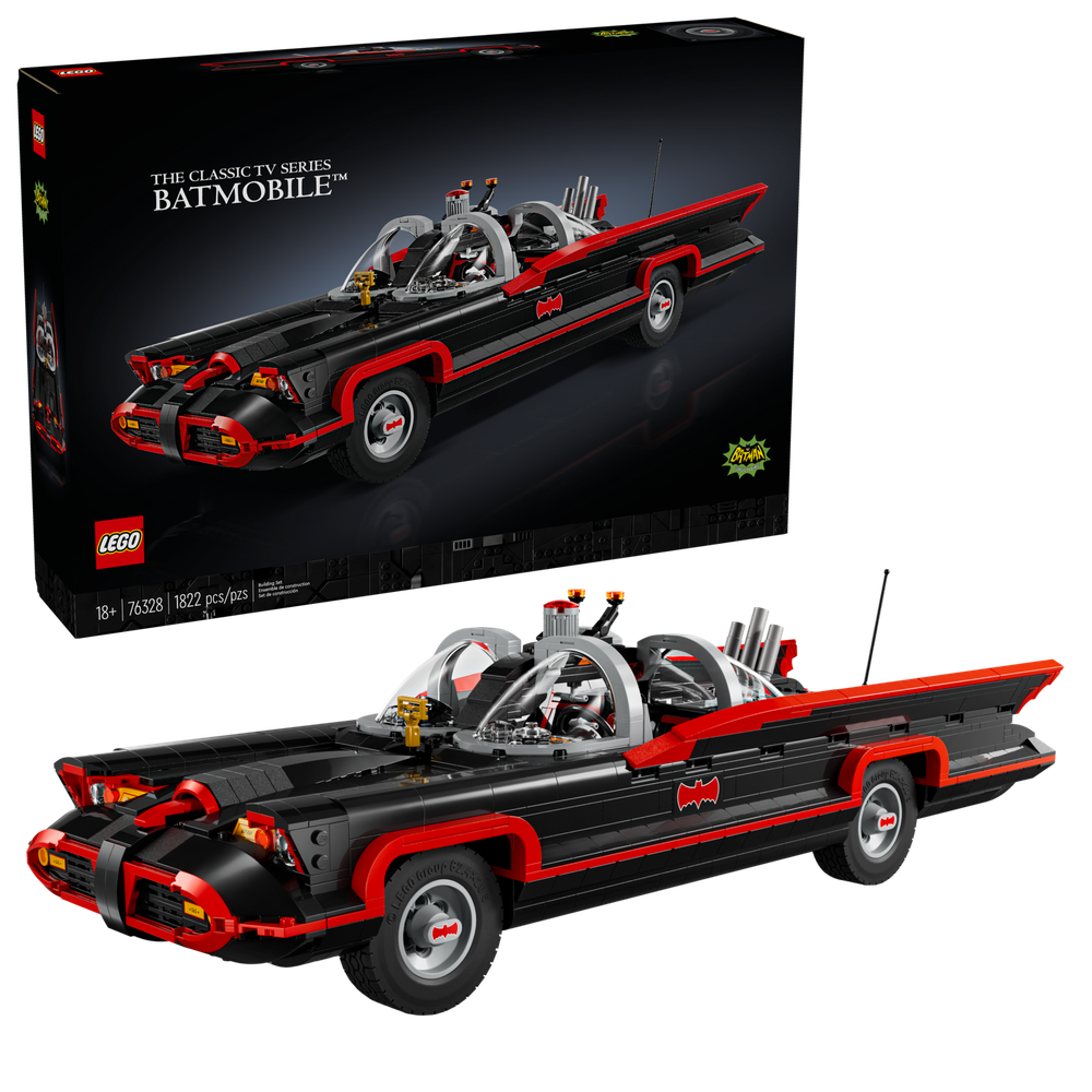 Конструктор Лего Супер Хирос Классический Бэтмобиль из ТВ-сериала 76328 | LEGO DC Batman Classic TV Batmobile 1822 д 18+