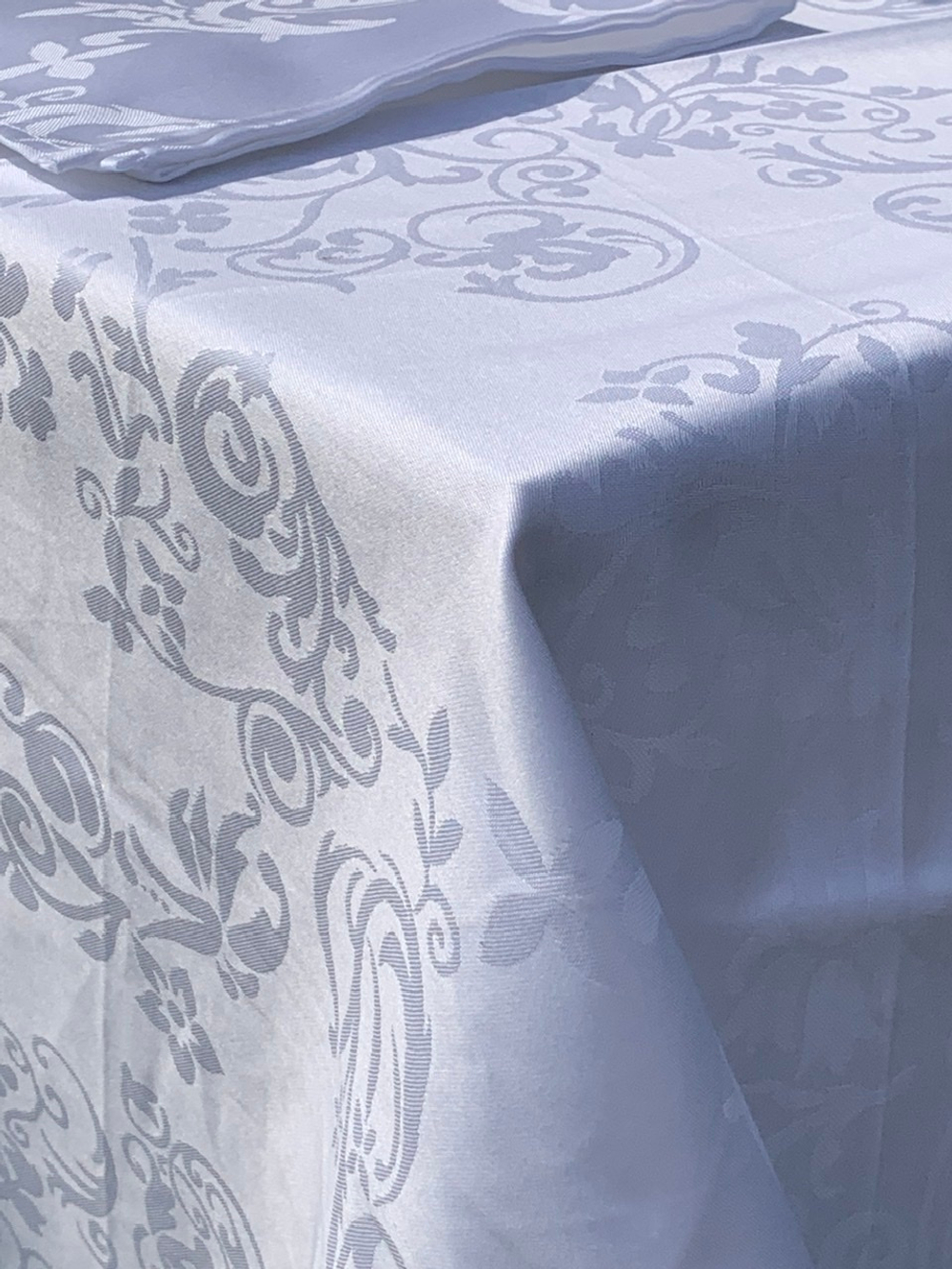 Скатерть 150х220 и 8 салфеток EmilioGatti Aurora белые