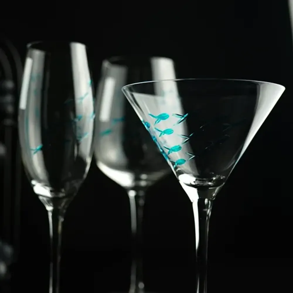 Бокал-флюте для шампанского 250 мл стекло "Abyss" декор d 4,5 см h22 см P.L. - BarWare [6]