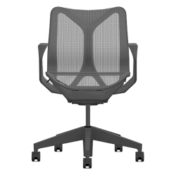 Кресло Herman Miller Cosm, низкая спинка, цвет Graphite, нерегулируемые подлокотники