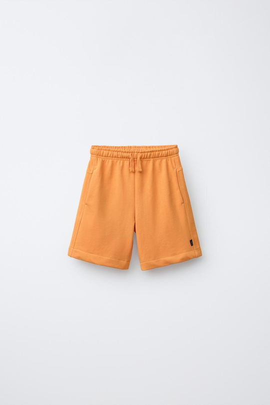 ZARA ОДНОТОННЫЕ ШОРТЫ, ОРАНЖЕВЫЙ