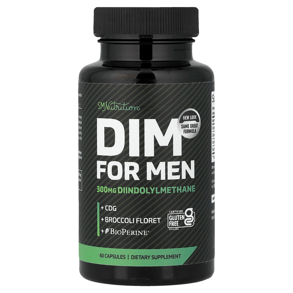 SMNutrition, DIM для мужчин, 300 мг, 60 капсул