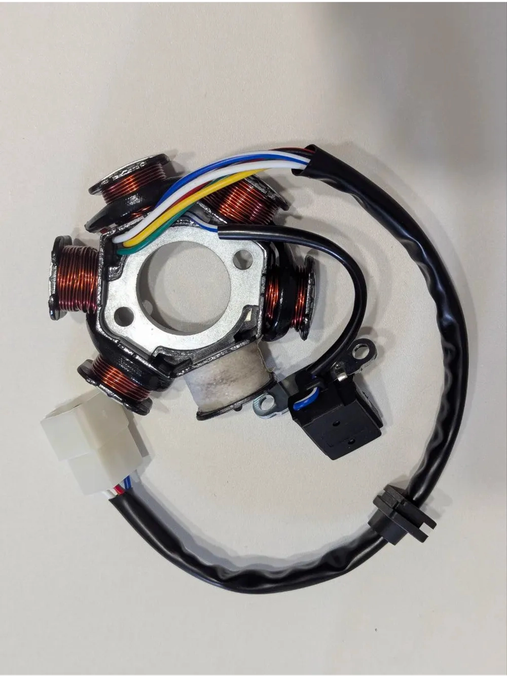 P-(*3,7)0 B- K+ Rt Et Статор генератора 153FMI, 154FMI, TTR125 6 катушек